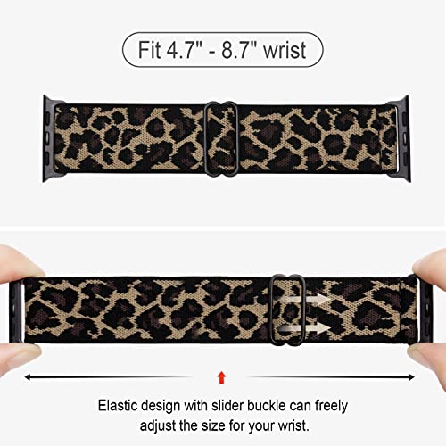 Stretchy Nylon Solo Loop Bands Compatible with Apple Watch Band 38mm 40mm 41mm 42mm 44mm 45mm 46mm 49mm, Sport Elastic Wristbands Women Men Straps for iWatch Series 11 10 9 8 7 6 5 4 3 Ultra/SE 3 2 1