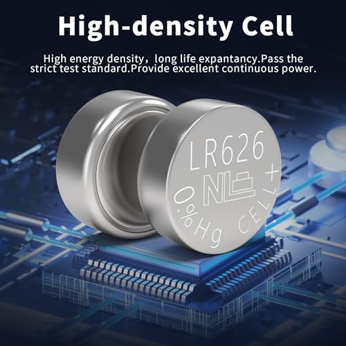 PKCELL SR626sw Watch Battery 10 Count, 377 Watch Battery LR626 Battery