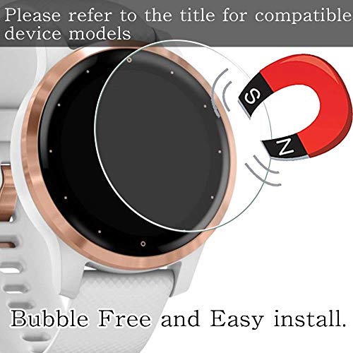 [3 Pack] Puccy Tempered Glass Screen Protector Compatible with Citizen Blue Angels World Chronograph A-T AT8020-54L Film Protectors Anti Scratch Bubble Free for Smartwatch