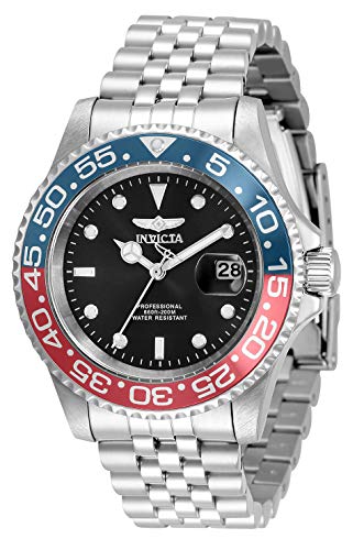 Invicta Men's Pro Diver 40mm Stainless Steel Quartz Watch, Silver (Model: 34102)