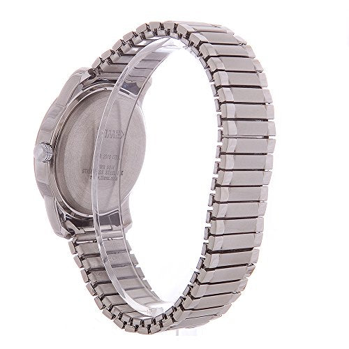 Timex Men's T2P132 Highland Street Silver-Tone Stainless Steel Expansion Band Watch