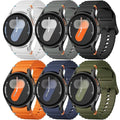 Sport Band for Samsung Galaxy Watch 7 Band 40mm 44mm,No Gap Soft Silicone Strap for Galaxy Watch 6 5 4 FE Band 40mm 44mm/Galaxy Watch 6/4 Classic 47mm 43mm 46mm 42mm/Watch 5 pro 45mm Men Women,6 Pack