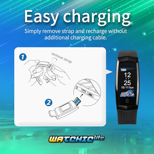 Brook Pocket Auto Catch Watchic Lite with Keychain – Auto Catcher, IPX7 Waterproof, 0.96” Color Display, Long Battery Life, Pocket Monster Accessory (Exclusive Version)