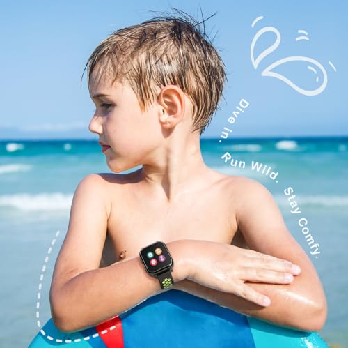 3 Pack Waterproof Silicone Gizmo Watch Band for Kids Compatible with Gizmo Watch 3 2 1/ Gabb Watch 3 2 1/ SyncUP/Cosmo JrTrack Watch, Breathable Soft Sport Bands with Air Holes Design for Boys Girls