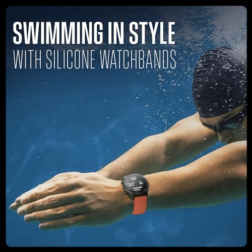 Alpine Sporty Silicone Watch Band | Waterproof Quick Release Rubber Watch Strap| Green Lightweight & Adjustable Silicone Watch Band Man |20mm Rubber Watch Strap Compatible with Regular & Smart Watches