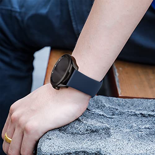Meliya Bands Compatible with 20mm Watch Bands, Quick Release Soft Silicone Sport Replacement Strap for Smartwatch with 20mm Watch Lugs for Women Men