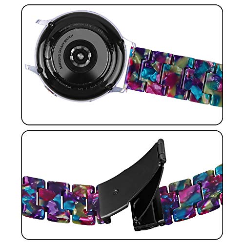 JOYOZY Resin Bands Compatible with Samsung Galaxy Watch 7/6/5/4/FE 40mm 44mm/Watch 6/4 Classic 43mm 47mm 42mm 46mm/Watch 5 45mm/Active2 40mm 44mm/Active 40mm Bands,20mm Quick Release Fashion Bracelet