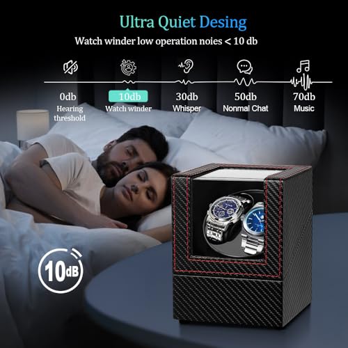 Anyasun Watch Winder for Automatic Watches,Double Watch Winder for Women's and Men's Watches with Quiet Japanese Mabuchi Motor