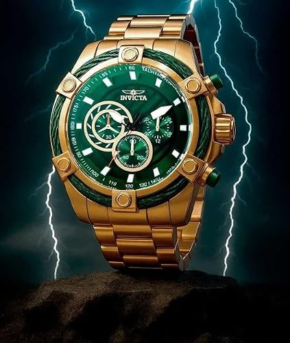 Invicta Men Bolt Quartz Watch, Gold, 25517