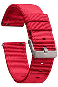 GadgetWraps 16mm Nylon Watch Band with Quick Release Pins – Compatible with Fossil, Skagen, Misfit – 16mm Nylon Watch Band (Dark Red, 16mm)