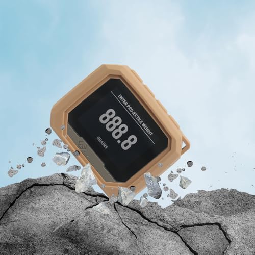 Silicone Protective Case for Xero C1 Pro Chronograph – Full Coverage with 2pcs Tempered Glass Screen Protectors, Silicone Hand Strap, Shockproof, Anti-Scratch, Non-Slip, Brown (Case Only)