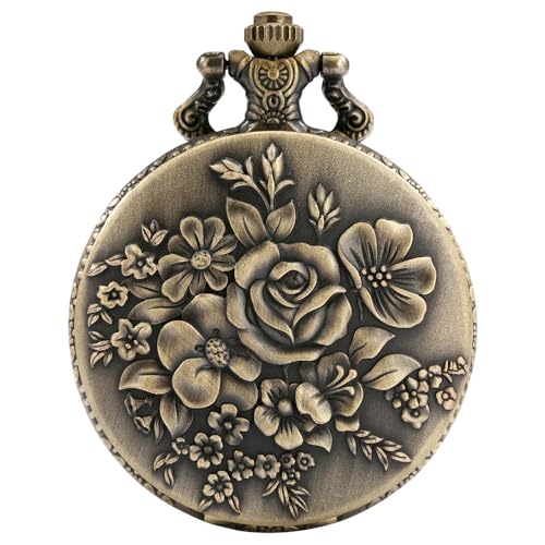 Fogitbok Vintage Pocket Watch with Chain for Men Necklace Watches for Women