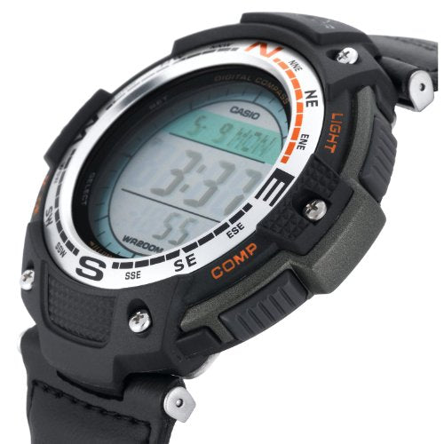 Casio SGW100 Series | Digital Watch & Compass | Green/Fabric Strap | 200M WR | 100 SEC Stopwatch | Twin Sensor for Direction & Temperature | Low Temp Resistant | Auto Calendar | Multi Alarm