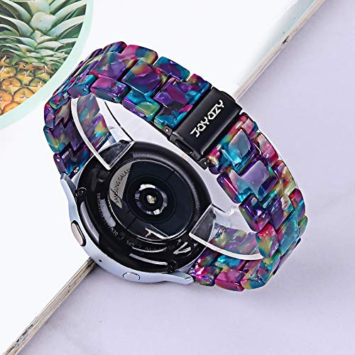 JOYOZY Resin Bands Compatible with Samsung Galaxy Watch 7/6/5/4/FE 40mm 44mm/Watch 6/4 Classic 43mm 47mm 42mm 46mm/Watch 5 45mm/Active2 40mm 44mm/Active 40mm Bands,20mm Quick Release Fashion Bracelet