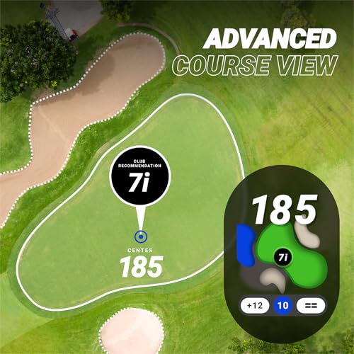 Blue Tees Golf Playmaker+ GPS Golf Watch with AMOLED Touch Screen Display | 42,000+ Preloaded Courses, Advanced Shot Tracking & Dynamic GPS Distances, Real Time Weather & Course View, IP67 Waterproof