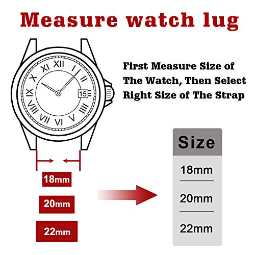 Ritche Quick Release Leather Watch Bands Genuine Leather Watch Strap for Samsung Galaxy Watch 6 Classic 43mm 47mm 40mm 44mm 18mm, 20mm or 22mm for Men and Women