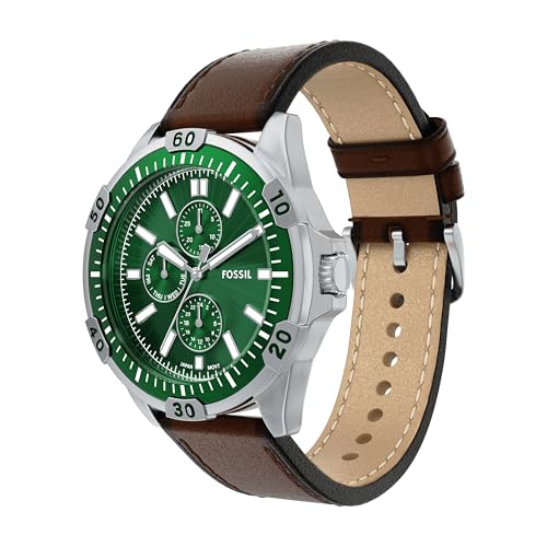 Fossil Men's Watch, Garrett Multifunction Stainless Steel Watch for Men