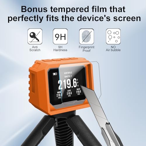 SKIDAYO Silicone Protective Case for Garmin Xero C1 Pro/Xero C2 Chronograph - Shockproof, Durable Design (Orange)