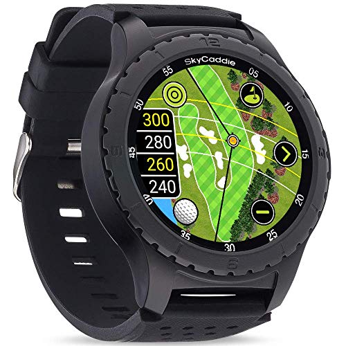 SkyCaddie LX5, GPS Golf Watch with Touchscreen Display and HD Color CourseView Maps, Black, Small