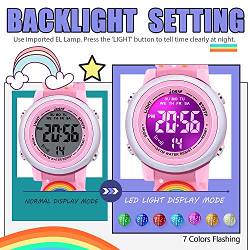 VAPCUFF Gifts for Girls, Watches for Kids Ages 3-10 - Unicorn Pink