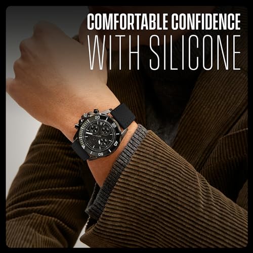 Alpine Sporty Silicone Watch Band | Waterproof Quick Release Rubber Watch Strap| Green Lightweight & Adjustable Silicone Watch Band Man |20mm Rubber Watch Strap Compatible with Regular & Smart Watches