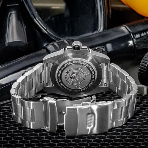 ADDIESDIVE Classic Quartz Watches for Men Stainless Steel Band Rotating Bezel 200M Diving Waterproof Wrist Watch Outdoor Watch