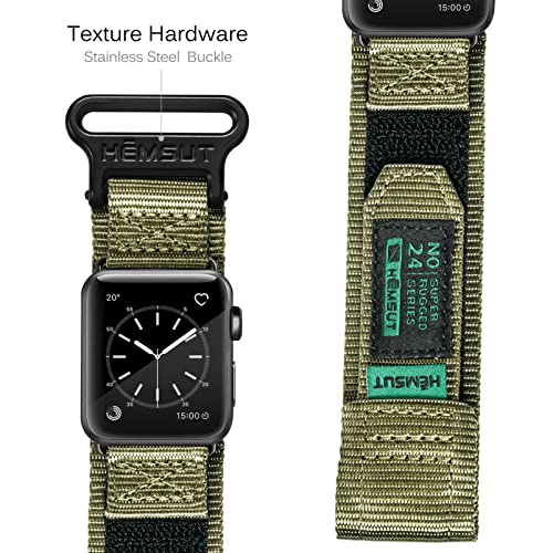 SMITHA Sport Nylon Replacement Band for Apple Watch, Unisex, 42mm/44mm/45mm/49mm, Breathable, Rugged, Stylish, Suitable as Gift