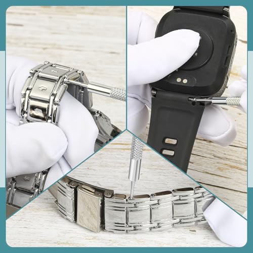 Gusxmioi Watch Battery Replacement Tool Kit – Adjustable Case Opener, Watch Band Strap Remover & Pry Back Case Opener, Removal Install Repair Tool for Watch Bands