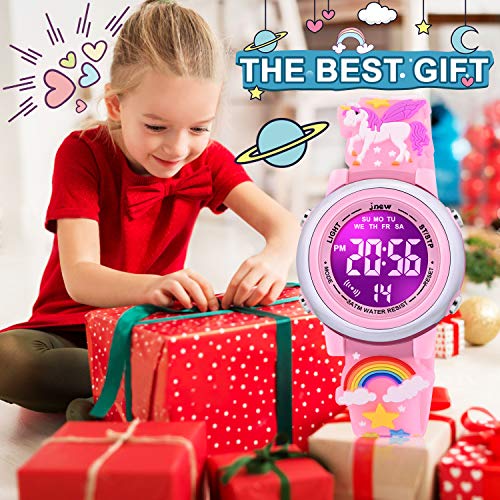 VAPCUFF Gifts for Girls, Watches for Kids Ages 3-10 - Unicorn Pink