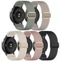Kollody 5 Pack Stretchy Nylon Bands Compatible with Garmin Vivoactive 5/Vivoactive 6/Forerunner 165/55 Watch,20mm Soft Elastic Adjustable Replacement Sport Straps for Garmin Venu Sq 2 Women Men