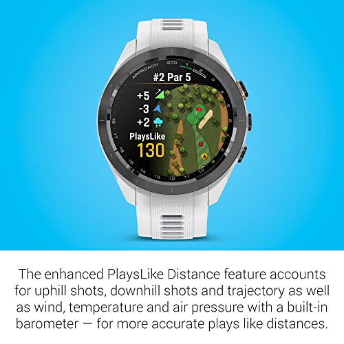 Garmin Approach S70, Premium GPS Golf Watch, (Renewed)