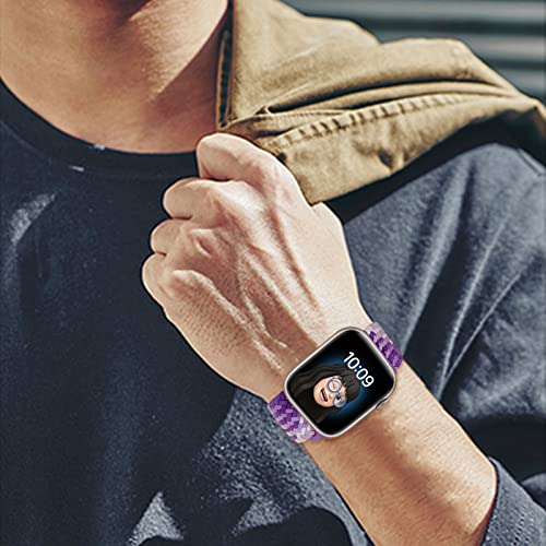 DOBSTFY Compatible with Apple Watch Band 38mm 40mm 41mm 42mm for Women Men,Stretchy Braided Apple Watch Strap for iWatch Series 10/9/8/7/6/5/4/3/2/1/SE/Ultra/Ultra 2
