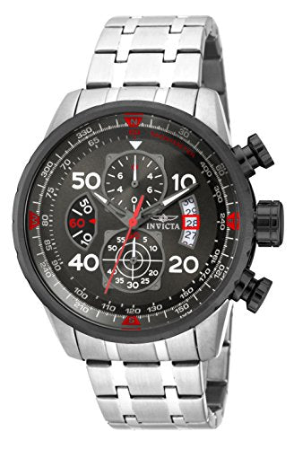 Invicta Men's 17204 AVIATOR Analog Display Japanese Quartz Silver Watch
