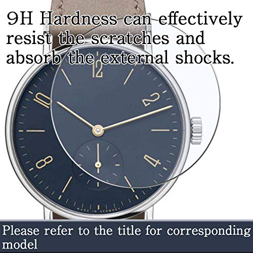 Puccy 3 Pack Tempered Glass Screen Protector, compatible with Q Timex Falcon Eye Chronograph 40mm Protectors Guard
