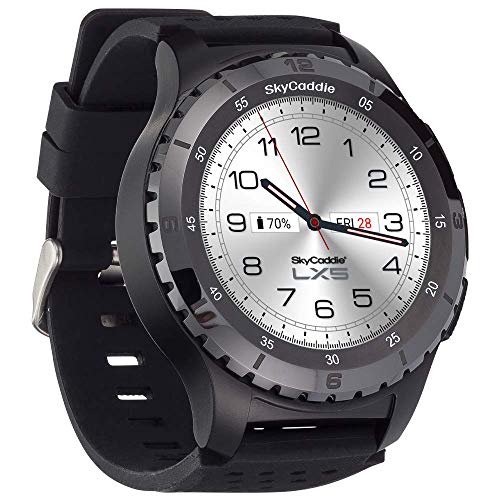 SkyCaddie LX5C Golf GPS Watch with Ceramic Bezel, Black