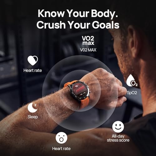 mibro GS Explorer S Rugged Smart Watch for Men with Scratch-Resistant Ceramic and 1.32" AMOLED Display, 20+ Days Battery, Bluetooth Call & 10ATM Waterproof, Dual Band GPS, Heart Rate & Sleep Tracking