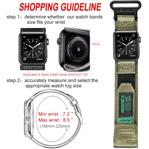 SMITHA Sport Nylon Replacement Band for Apple Watch, Unisex, 42mm/44mm/45mm/49mm, Breathable, Rugged, Stylish, Suitable as Gift