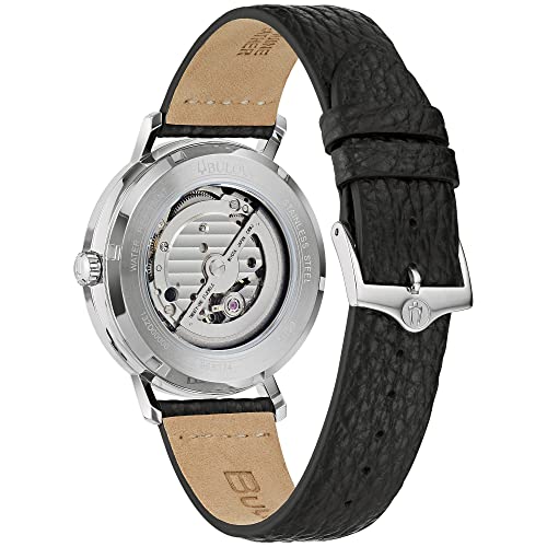 Bulova Men's Vintage Aerojet 4-Hand Automatic Watch, Open Aperture, Hack Feature, 24 Hour Time, Calendar Date, Double Curved Mineral Crystal, Luminous Hands, 41mm