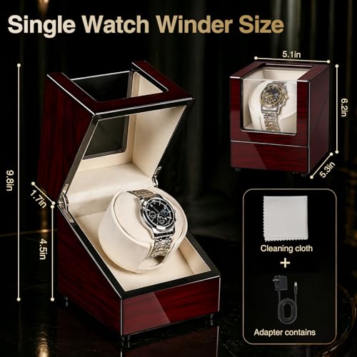 YUNSCEND Single Watch Winder for Automatic Watches, UXSYQ001Y