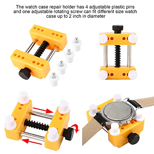 Watch Battery Replacement Kit - 9 PCS Professional Tool Set with Adjustable Case Opener, Back Remover, Holder & Precision Tools