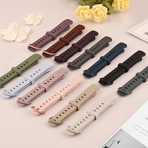 AK Sport Band Compatible with Fitbit Luxe Bands for Women Men, Soft Silicone Replacement Sport Straps Wristbands for Fitbit Luxe Fitness and Wellness Tracker (Small,Starlight)