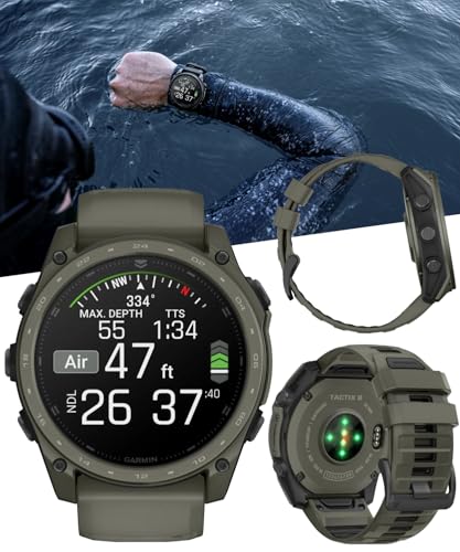 Wearable4U Garmin Tactix 8 51mm Cerakоtе, Premium Tactical GPS Smartwatch, AMOLED Display, Applied Ballistics Solver, Olive Drab Cerakоtе Coating PowerBank Bundle