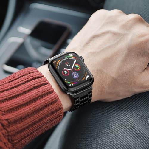 EPULY Metal Band Compatible with Apple Watch Bands for Men 49mm 46mm 45mm 44mm 42mm 41mm 40mm 38mm, Business Stainless Steel Strap for iWatch Bands Series 11 10 9 8 7 6 5 4 3 2 1, SE3 2 1, Ultra3 2 1