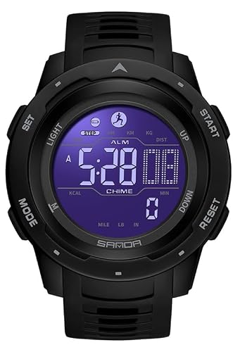 FANMIS Men Pedometer Watches Military Multifunctional 50M Waterproof Digital Outdoor Sports Watch