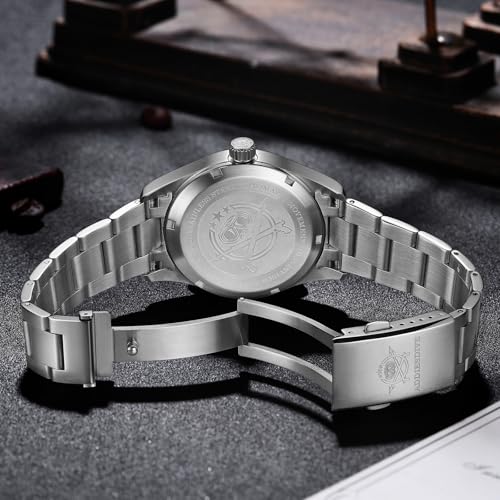 ADDIEDIVE 39 MM Mens Automatic Watches 8215 Movement Waterproof 200M BGW9 Luminous Analog Stainless Steel Field Watch