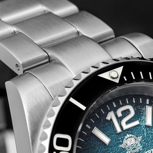 ADDIESDIVE 41 MM Dive Watches for Men Easy to Read Dial Quartz Mens Watch 200 M Waterproof BGW9 Luminous Analog Blue Gradient Military Hybrid Dial