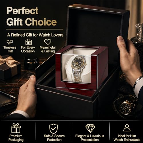 YUNSCEND Single Watch Winder for Automatic Watches, UXSYQ001Y