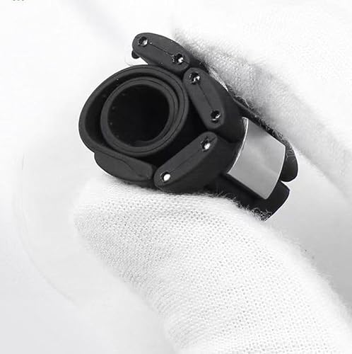 Cirtrar Black Rubber Silicone Watch Band Compatible with Must De Cartier 21 Century Chronograph Quartz