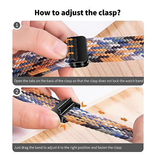 Qimela Sport Loop Compatible with Apple Watch Band 38mm 40mm 41mm 42mm 44mm 45mm 46mm 49mm for Women Men,Magnetic Strap Stretchy Braided Wristband for iWatch Series 11 10 9 8 7 6 5 4 SE Ultra 3 2 1