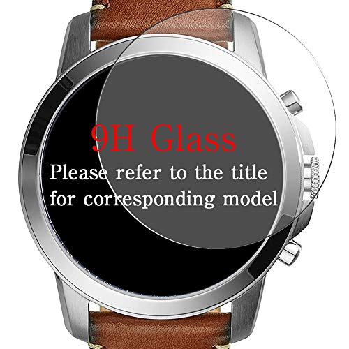[3 Pack] Puccy Tempered Glass Screen Protector Compatible with Citizen Blue Angels World Chronograph A-T AT8020-54L Film Protectors Anti Scratch Bubble Free for Smartwatch